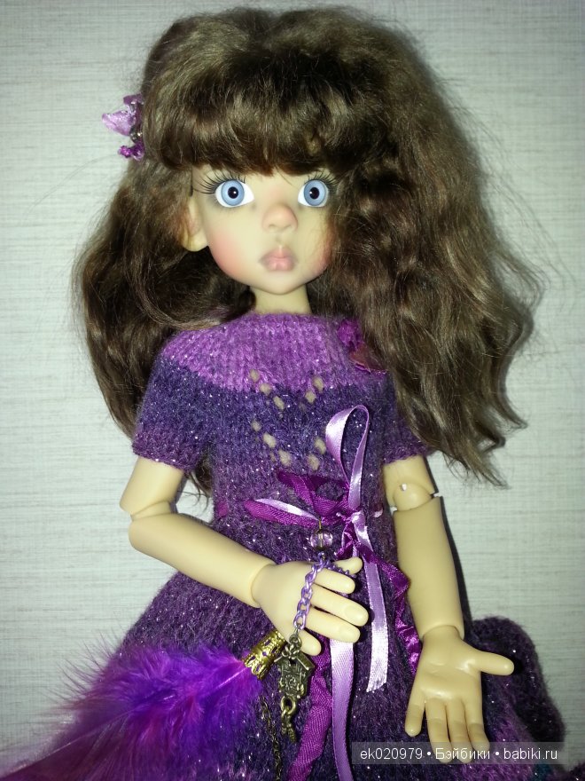 Наряд для кукол МСД от Кайе Виггз "Сливовое очарование"