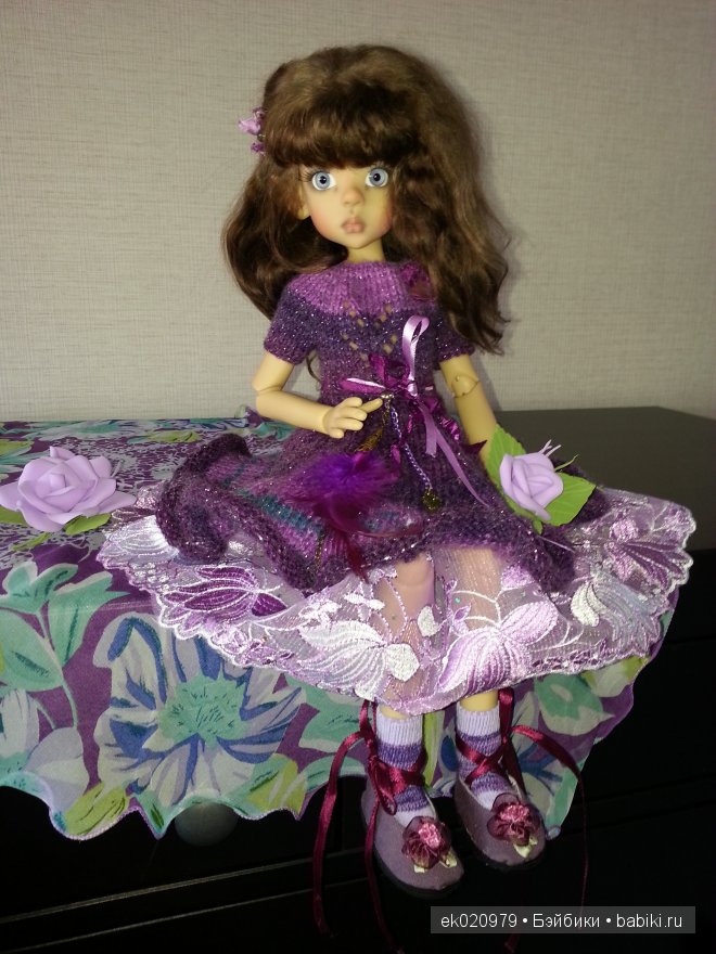 Наряд для кукол МСД от Кайе Виггз "Сливовое очарование" (фото 10)