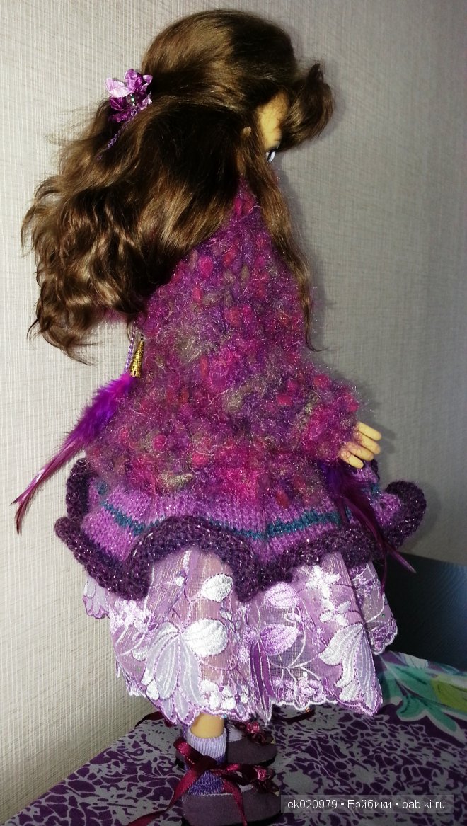 Наряд для кукол МСД от Кайе Виггз "Сливовое очарование" (фото 2)