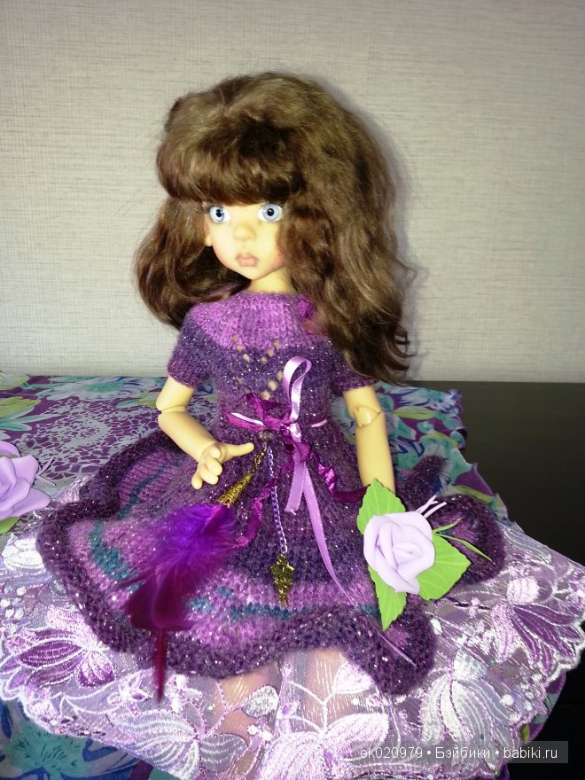 Наряд для кукол МСД от Кайе Виггз "Сливовое очарование"