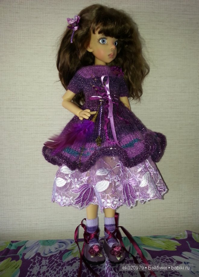 Наряд для кукол МСД от Кайе Виггз "Сливовое очарование" (фото 9)