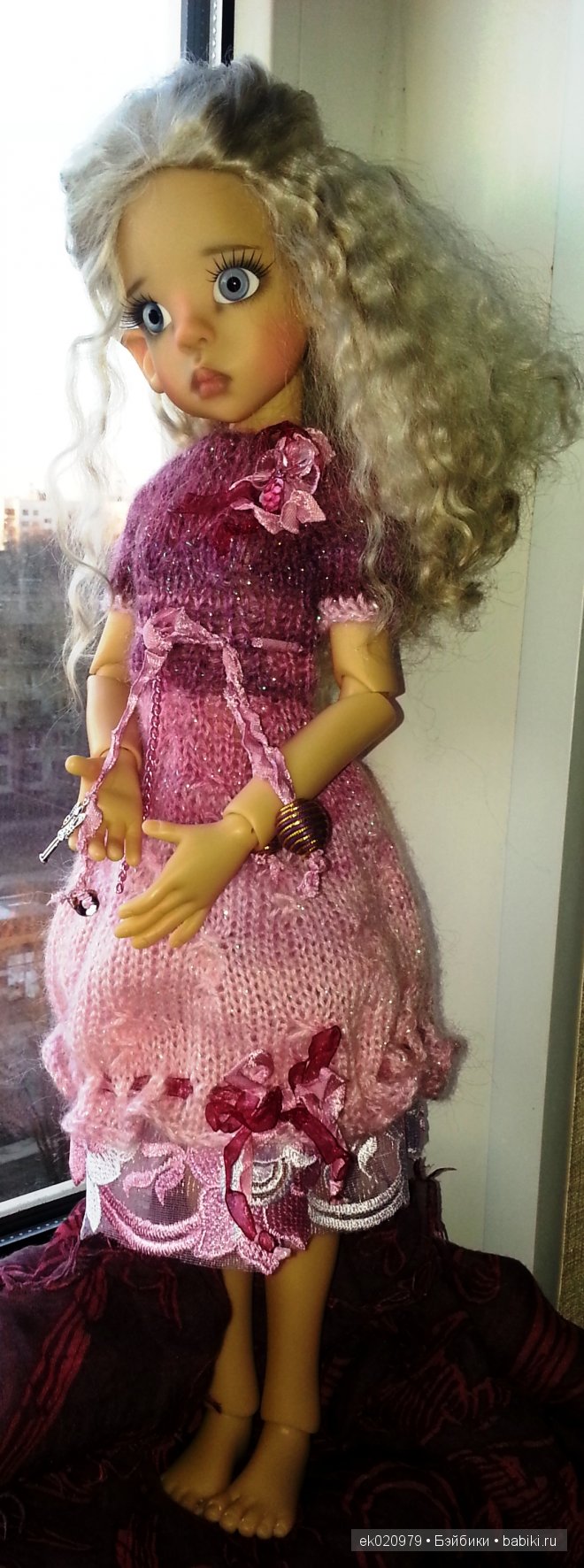 Наряд для кукол МСД от Кайе Виггз "Малиновый туман"