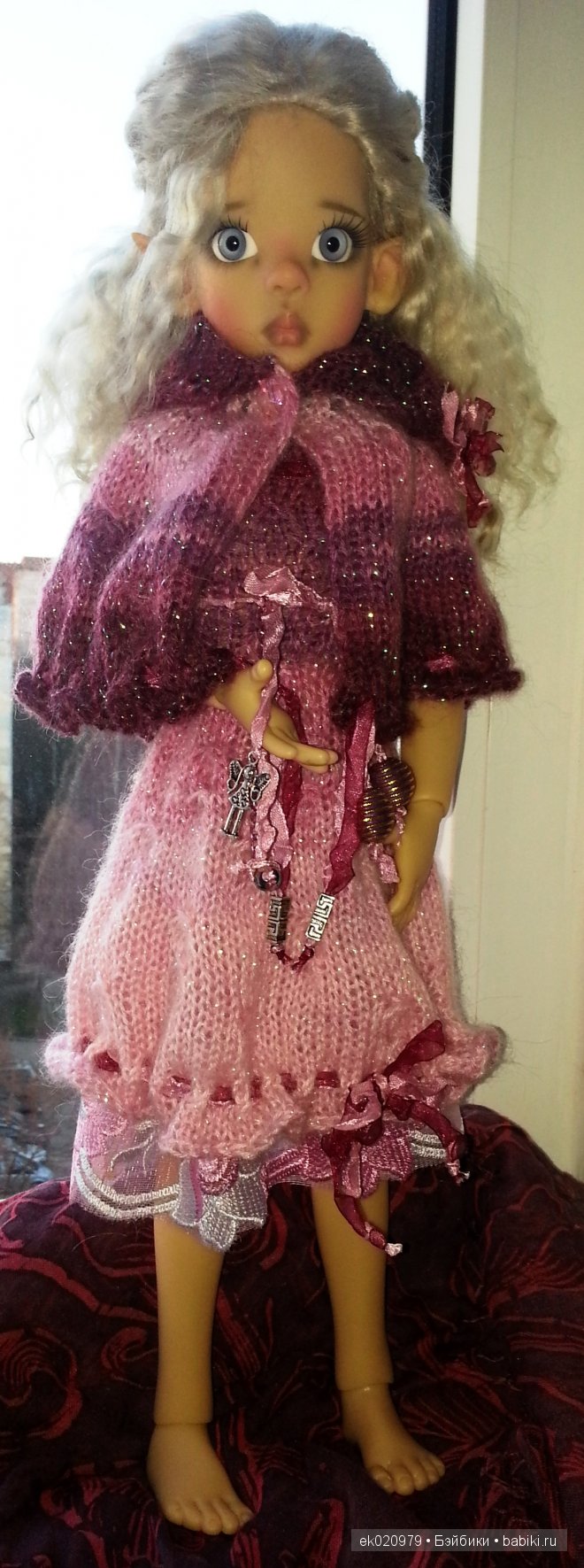 Наряд для кукол МСД от Кайе Виггз "Малиновый туман"