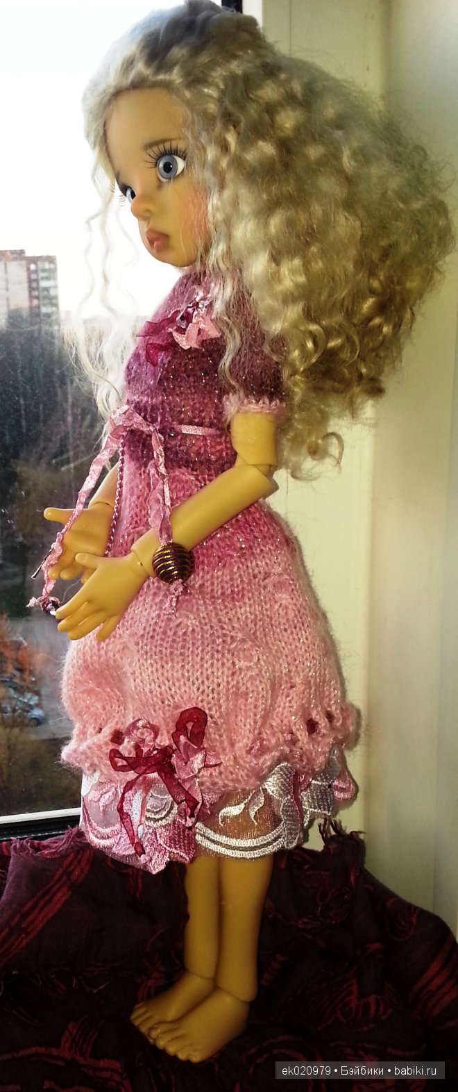 Наряд для кукол МСД от Кайе Виггз "Малиновый туман"