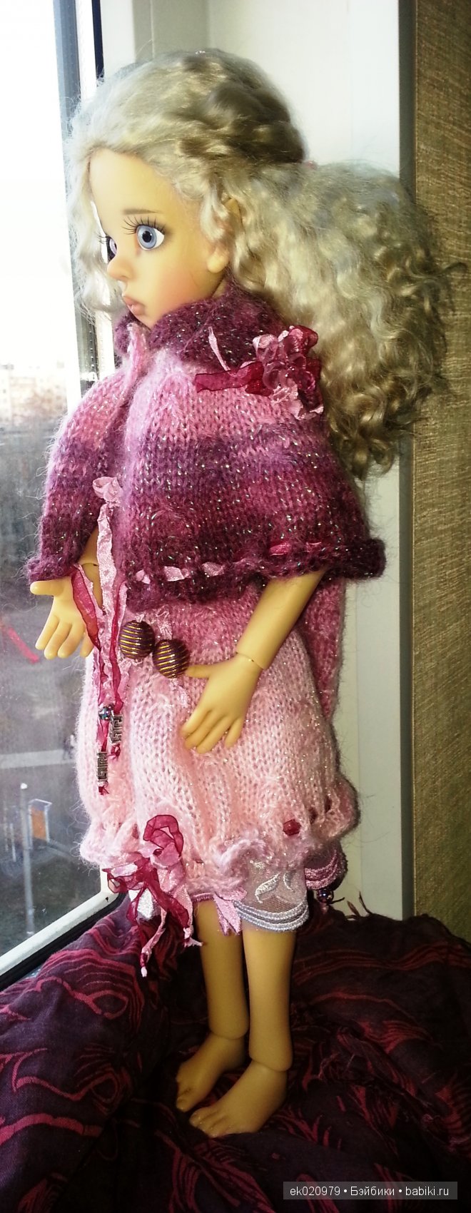 Наряд для кукол МСД от Кайе Виггз "Малиновый туман" (фото 2)