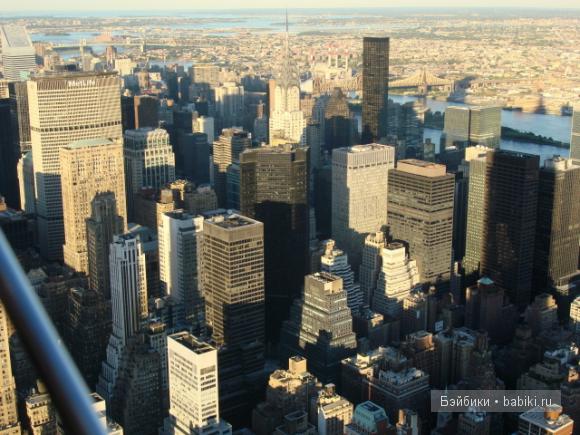 Вид свысока. Эмпайр-стейт-билдинг в Нью-Йорке