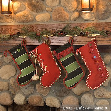 Рождественские сапожки на камин (фото 6)