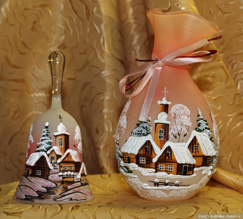 Обаяние новогоднего стекла (фото 10)