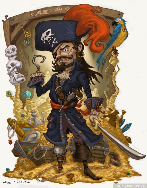 Картинка одноногий пират