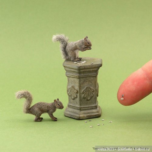 Миниатюрные скульптору животных