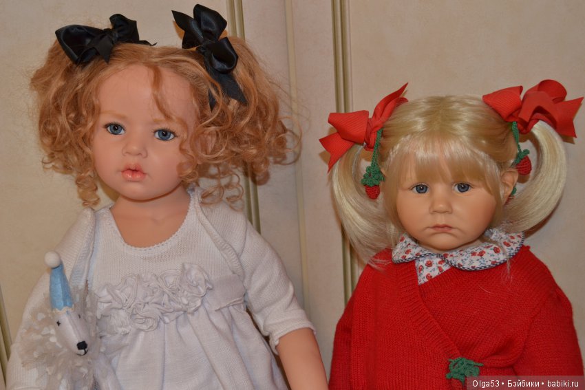 Девочки поссорились — Куклы Hildegard Gunzel (Гюнцель) из винила: Gotz (фото 2)
