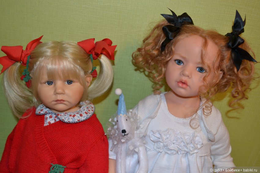 Девочки поссорились — Куклы Hildegard Gunzel (Гюнцель) из винила: Gotz (фото 3)
