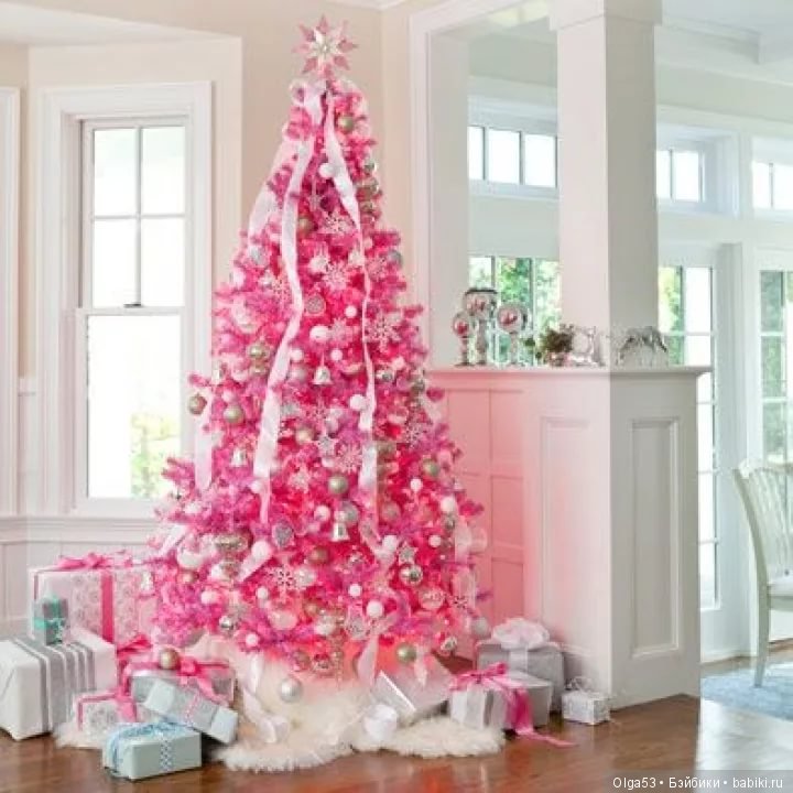 Розовое новогоднее настроение