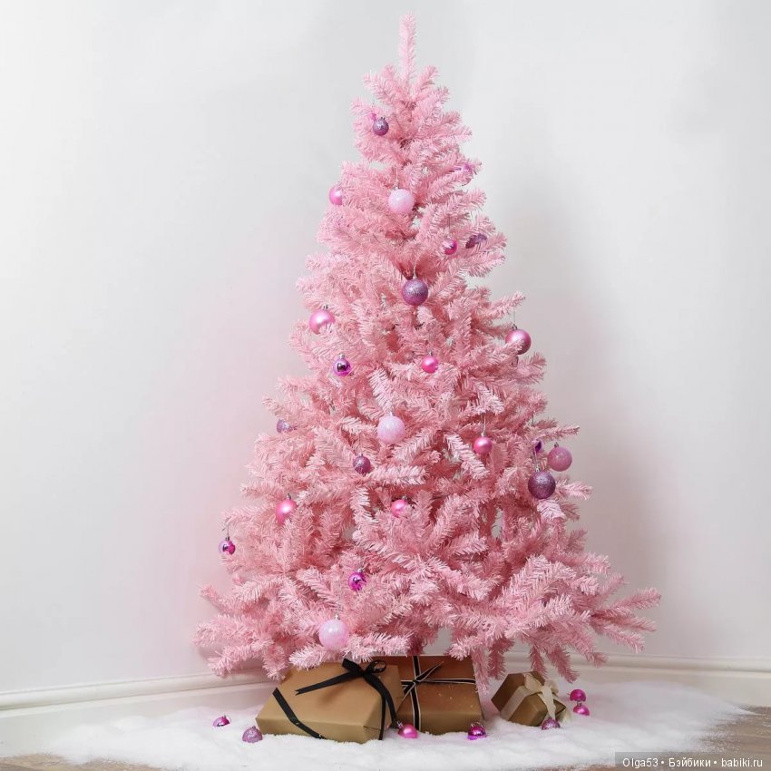 Розовое новогоднее настроение