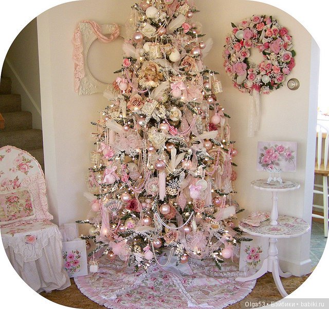 Розовое новогоднее настроение