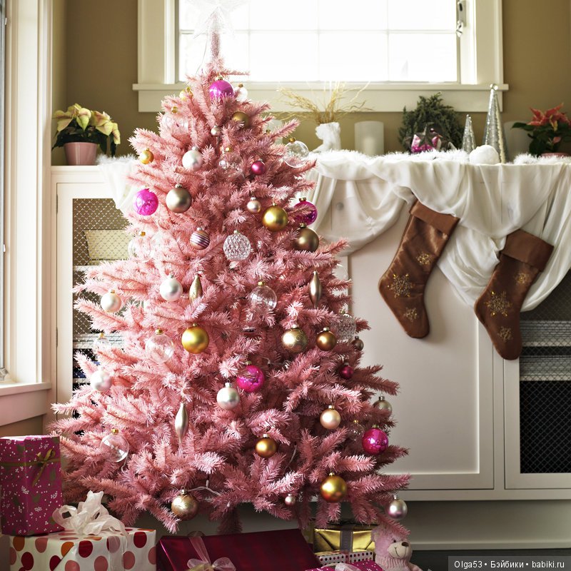 Розовое новогоднее настроение