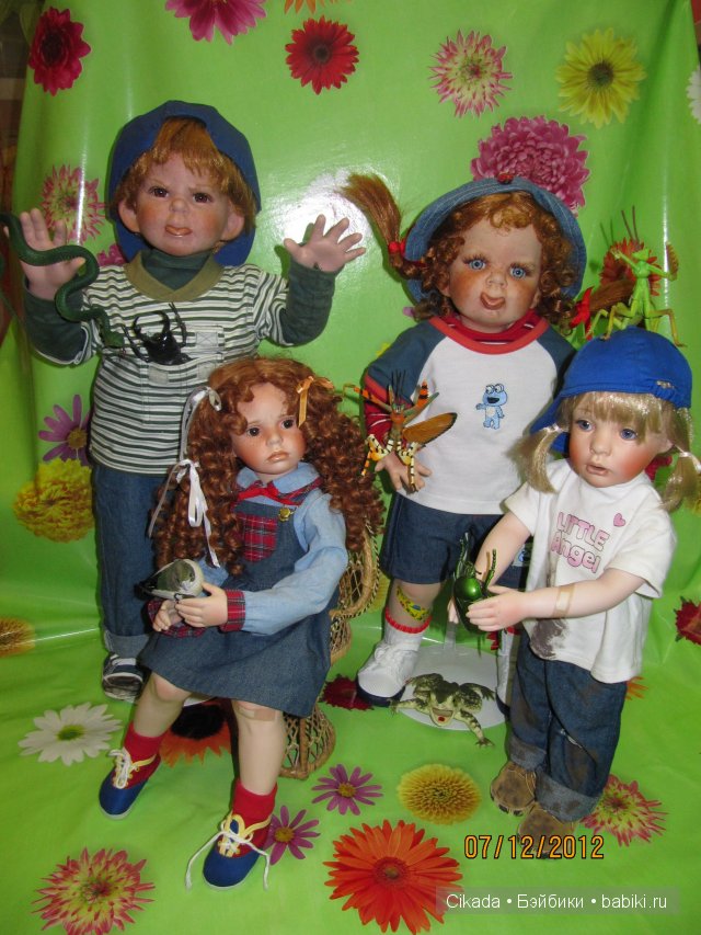 Веселые озорники - фарфоровые куклы (фото 9)