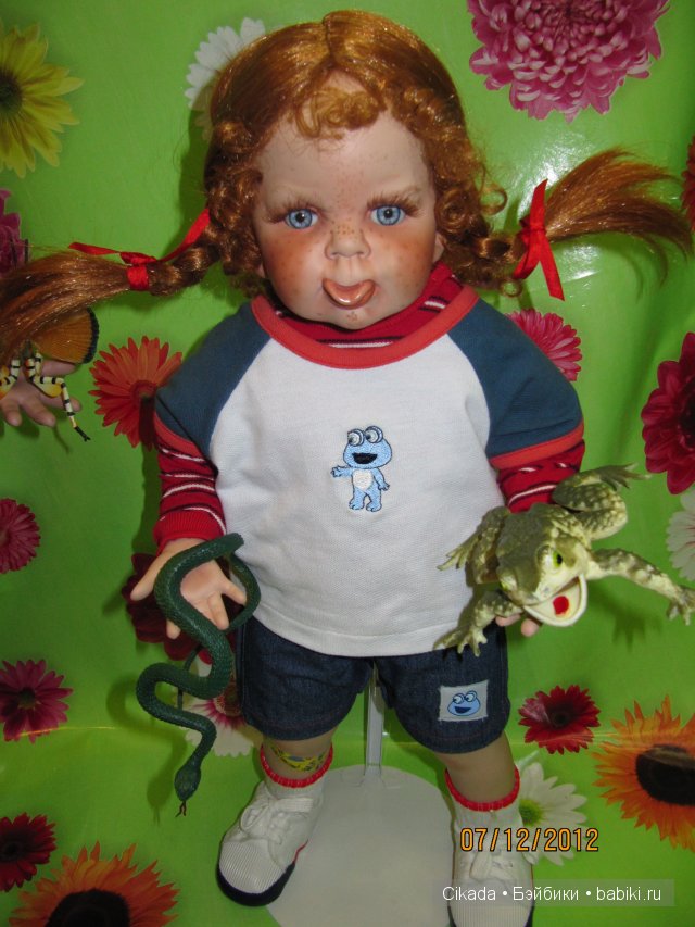 Веселые озорники - фарфоровые куклы (фото 4)