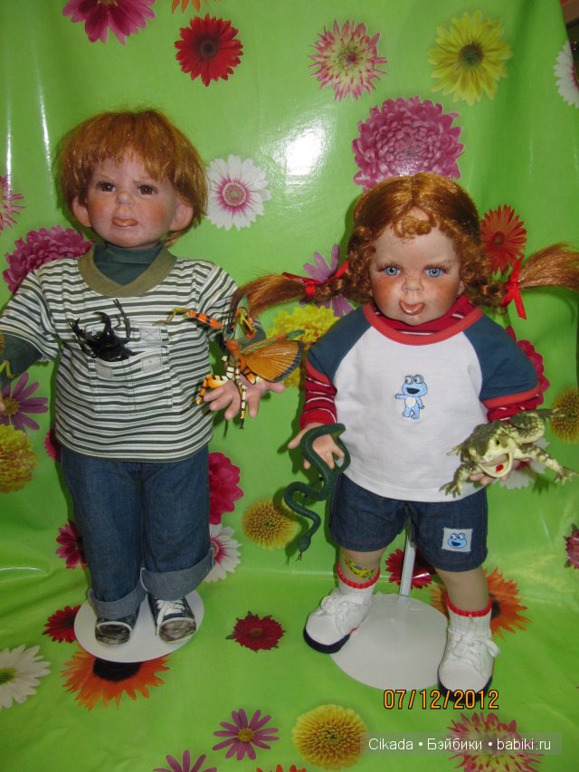 Веселые озорники - фарфоровые куклы (фото 6)