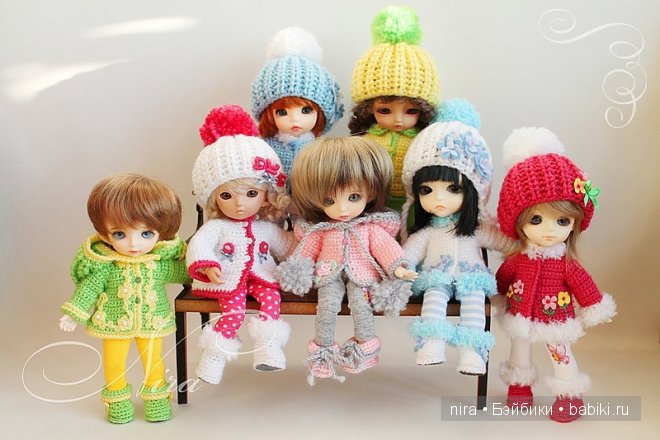 Коллекция зимней одежды для кукол BJD
