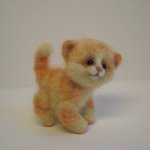 Котенок Рыжик. Авторская игрушка Ольги Чернухо