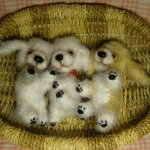 А у нас щенков корзинка! Авторские игрушки своими руками Ольги Чернухо