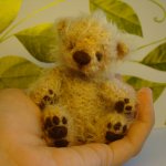 Мишка, игрушка вязанная спицами  Ольги Чернухо