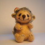 Весна, ёжики проснулись. Игрушки валянием из шерсти ручной работы