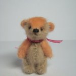 Маленький мишка тедди розовый хвостик