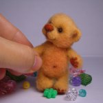 Маленький осенний "антидипрессант". Игрушки валянием из шерсти