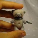 Мишка Бусинка, авторская игрушка Ольги Чернухо