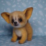 Чихуахуа. Авторская игрушка валянием Ольги Чернухо