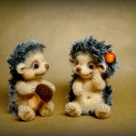 Ёжики - колючая нежность. Авторские игрушки валянием из шерсти Ольги Чернухо