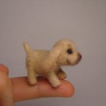Маленький но верный друг. Авторская игрушка валянием Ольги Чернухо