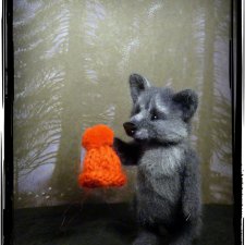 Про красную шапочку. Авторская игрушка валянием из шерсти Ольги Чернухо