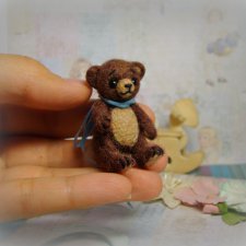 Любимый медвежонок. Авторская игрушка Ольги Чернухо