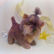 Щенок Йорик, авторская игрушка Ольги Чернухо