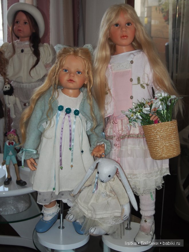 Милые девочки Fine 2006 г, Gila 2008 г, Lucille 2010 г, Saphira 2012 г, Vivian 2013 г - студийные куклы Хильдегард Гюнцель
