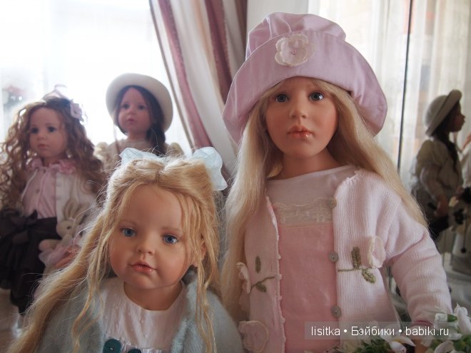 Милые девочки Fine 2006 г, Gila 2008 г, Lucille 2010 г, Saphira 2012 г, Vivian 2013 г - студийные куклы Хильдегард Гюнцель