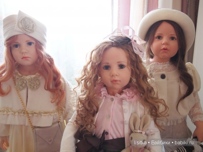 Милые девочки Fine 2006 г, Gila 2008 г, Lucille 2010 г, Saphira 2012 г, Vivian 2013 г - студийные куклы Хильдегард Гюнцель