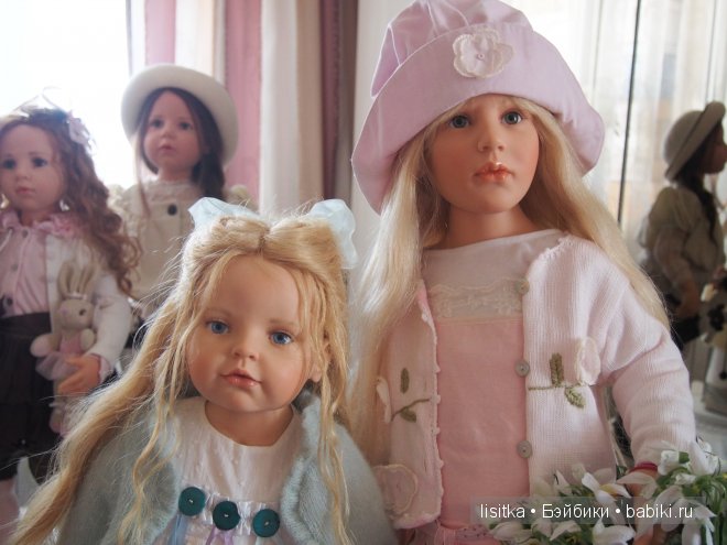 Милые девочки Fine 2006 г, Gila 2008 г, Lucille 2010 г, Saphira 2012 г, Vivian 2013 г - студийные куклы Хильдегард Гюнцель