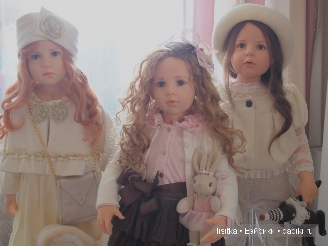 Милые девочки Fine 2006 г, Gila 2008 г, Lucille 2010 г, Saphira 2012 г, Vivian 2013 г - студийные куклы Хильдегард Гюнцель