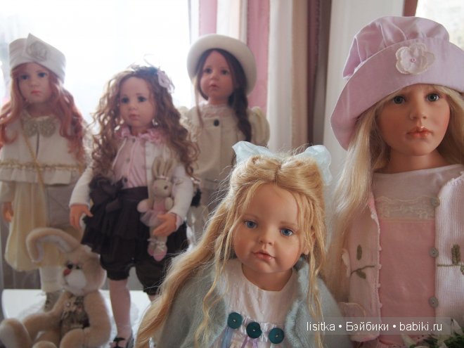 Милые девочки Fine 2006 г, Gila 2008 г, Lucille 2010 г, Saphira 2012 г, Vivian 2013 г - студийные куклы Хильдегард Гюнцель