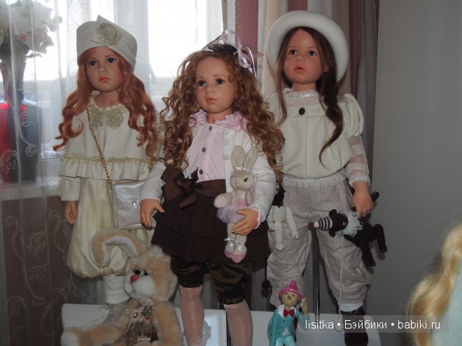 Милые девочки Fine 2006 г, Gila 2008 г, Lucille 2010 г, Saphira 2012 г, Vivian 2013 г - студийные куклы Хильдегард Гюнцель