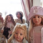 Милые девочки Fine 2006 г, Gila 2008 г, Lucille 2010 г, Saphira 2012 г, Vivian 2013 г - студийные куклы Хильдегард Гюнцель