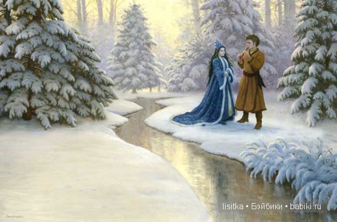 "Снежная принцесса"- еще одна вариация сказки "Снегурочка" в иллюстрациях Рут Сандерсон. Часть 2. - Белоснежка
