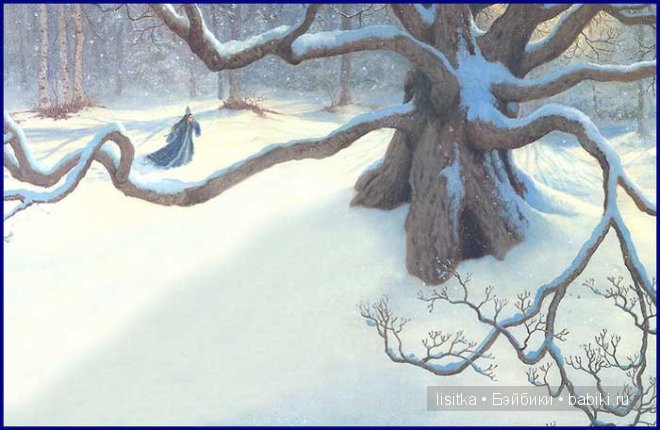 "Снежная принцесса"- еще одна вариация сказки "Снегурочка" в иллюстрациях Рут Сандерсон. Часть 2. - Белоснежка