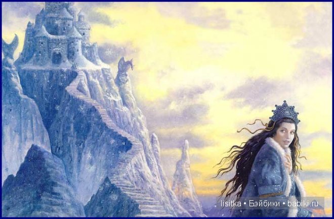 "Снежная принцесса"- еще одна вариация сказки "Снегурочка" в иллюстрациях Рут Сандерсон. Часть 2. - Белоснежка (фото 10)