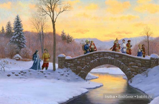 "Снежная принцесса"- еще одна вариация сказки "Снегурочка" в иллюстрациях Рут Сандерсон. Часть 2. - Белоснежка