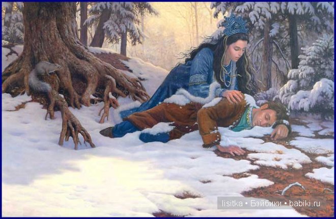 "Снежная принцесса"- еще одна вариация сказки "Снегурочка" в иллюстрациях Рут Сандерсон. Часть 2. - Белоснежка